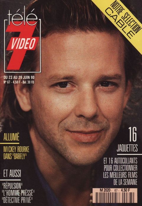 TELE 7 VIDEO magazine side cover Issue 67 23 June 1990