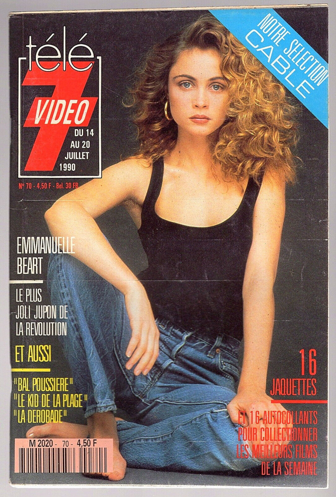 TELE 7 VIDEO magazine side cover Issue 70 14 July 1990