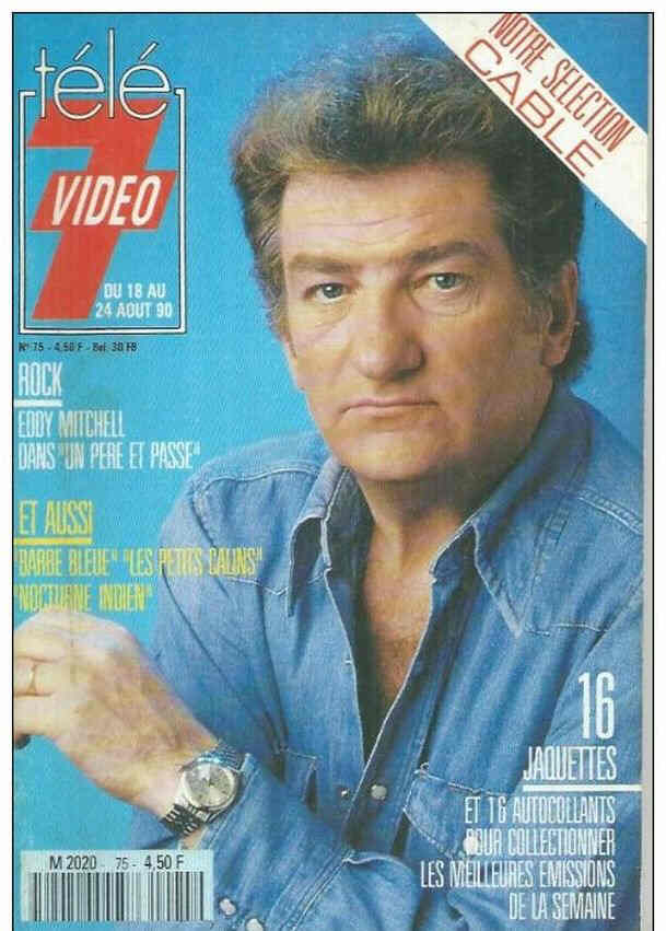 TELE 7 VIDEO magazine side cover Issue 75 18 August 1990