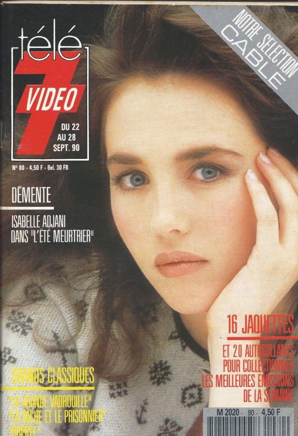 TELE 7 VIDEO magazine side cover Issue 80 22 September 1990