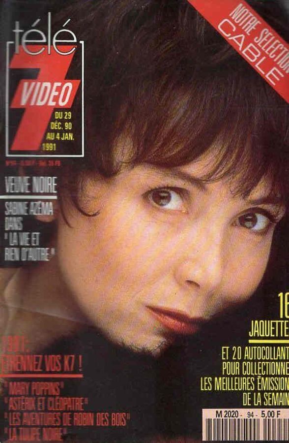 TELE 7 VIDEO magazine side cover Issue 94 29 December 1990