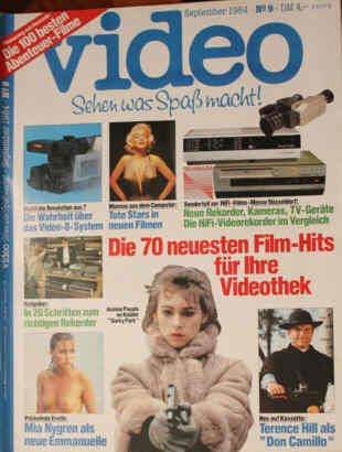 VIDEO magazine side cover September 1984