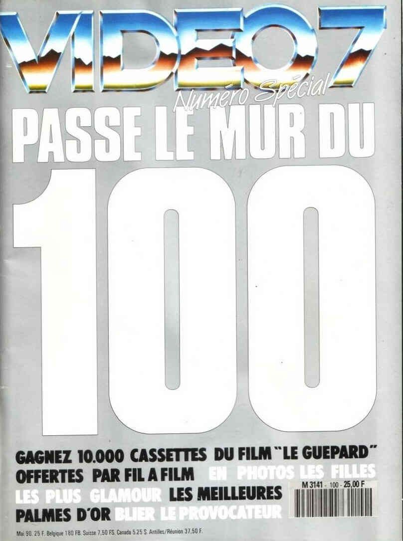 VIDEO 7 magazine side cover Issue 100 May 1990