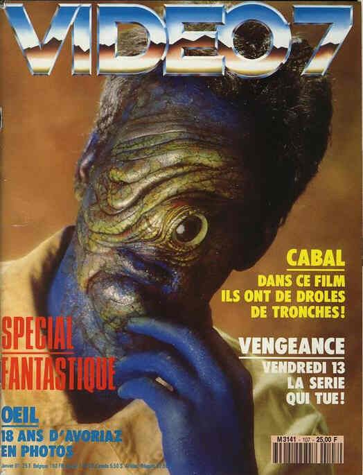 VIDEO 7 magazine side cover Issue 107 January 1991