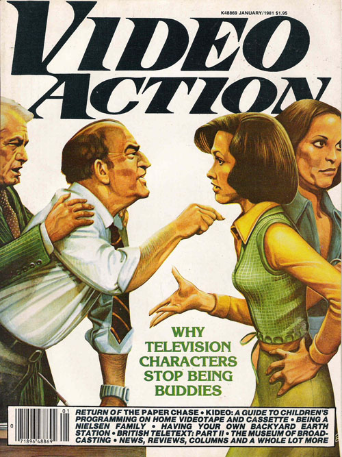 VIDEO ACTION magazine side cover Issue 2 January 1981
