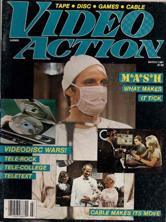 VIDEO ACTION magazine side cover Issue 4 March 1981