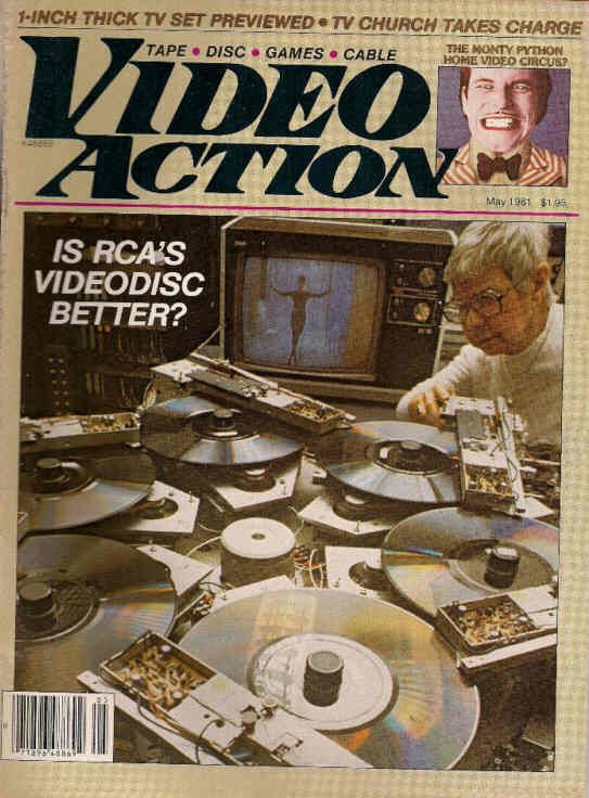 VIDEO ACTION magazine side cover Issue 6 May 1981