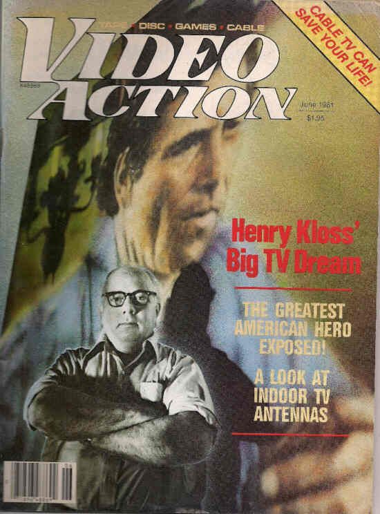 VIDEO ACTION magazine side cover Issue 7 June 1981