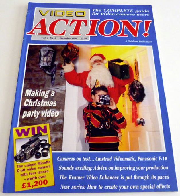 VIDEO ACTION magazine side cover December 1988