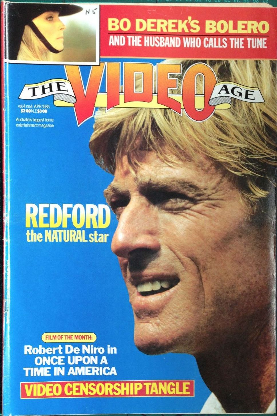 VIDEO AGE | THE magazine side cover April 1985