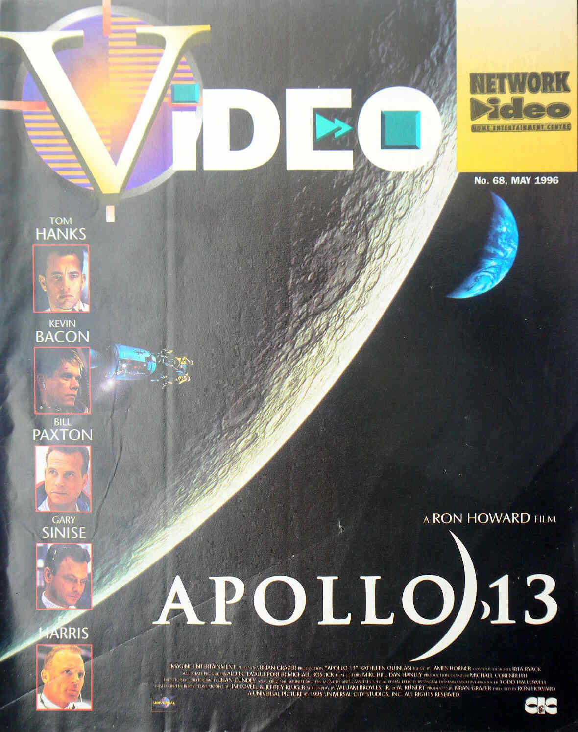 VIDEO (Au) magazine side cover Issue 68 May 1996