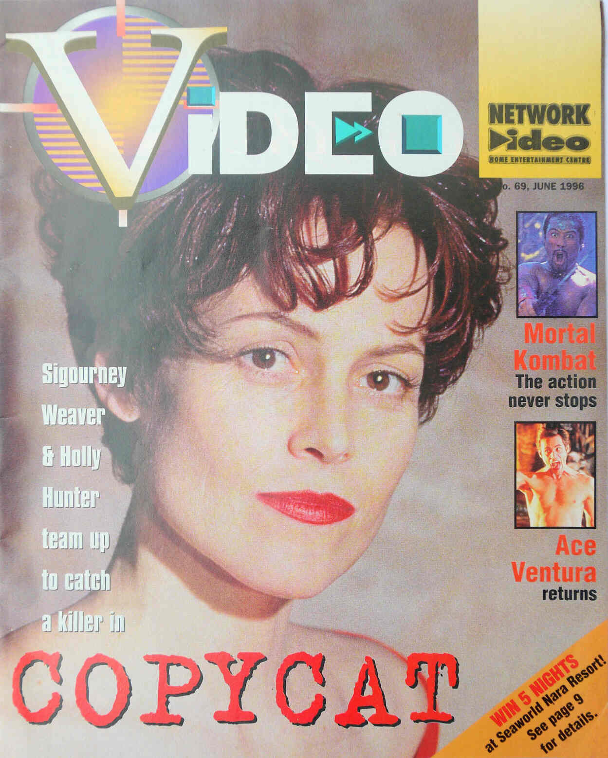 VIDEO (Au) magazine side cover Issue 69 June 1996