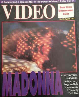 VIDEO (Au) magazine side cover Issue 30 March 1993