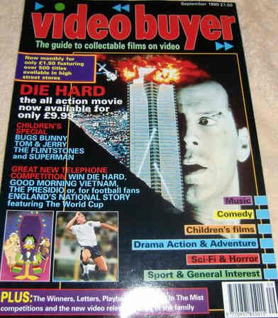 VIDEO BUYER magazine side cover September 1990