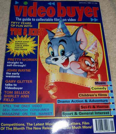 VIDEO BUYER magazine side cover January 1991