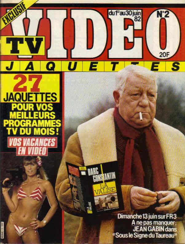 TV VIDEO JAQUETTES magazine side cover Issue 2 June 1982