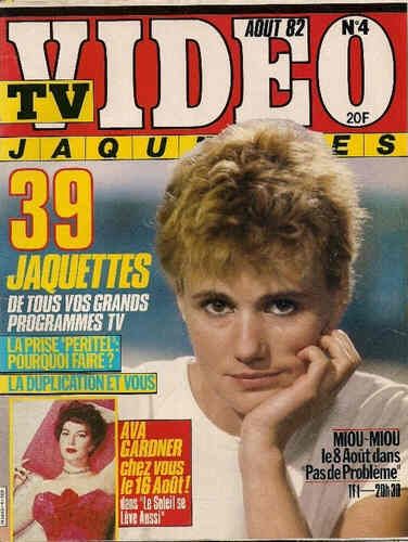 TV VIDEO JAQUETTES magazine side cover Issue 4 August 1982
