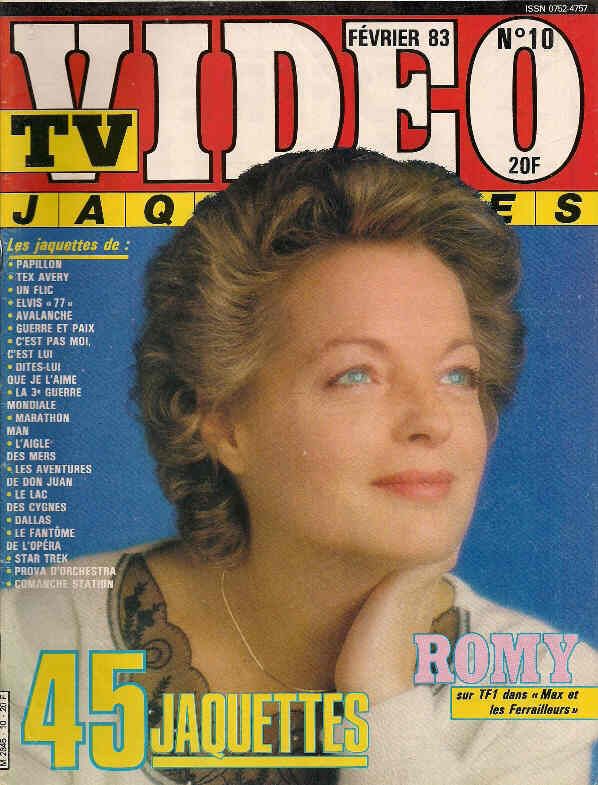 TV VIDEO JAQUETTES magazine side cover Issue 10 February 1983