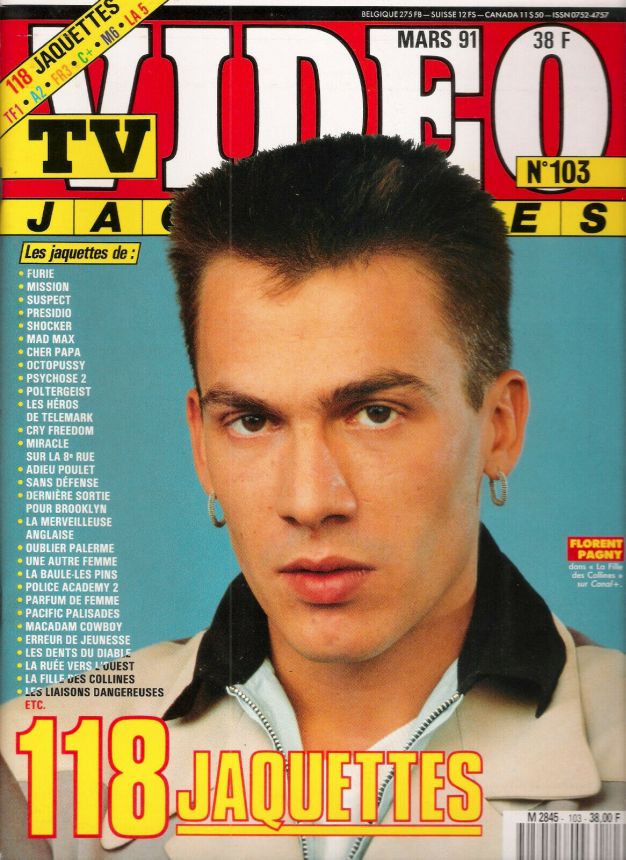 TV VIDEO JAQUETTES magazine side cover Issue 103 March 1991