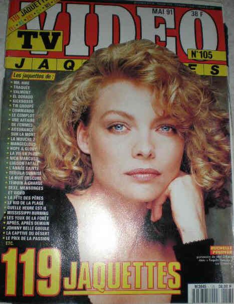 TV VIDEO JAQUETTES magazine side cover Issue 105 May 1991