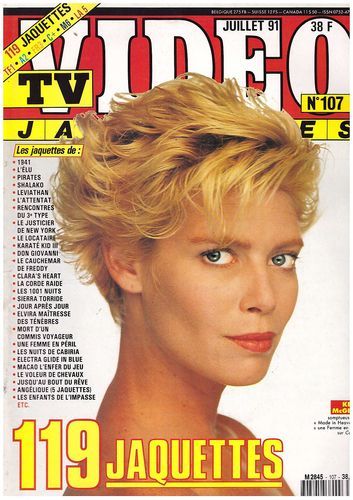 TV VIDEO JAQUETTES magazine side cover Issue 107 July 1991