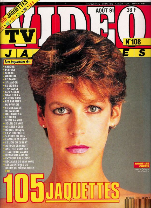 TV VIDEO JAQUETTES magazine side cover Issue 108 August 1991