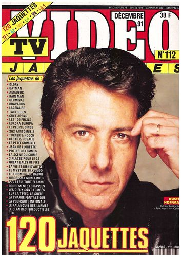 TV VIDEO JAQUETTES magazine side cover Issue 112 December 1991