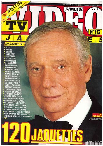 TV VIDEO JAQUETTES magazine side cover Issue 113 January 1992