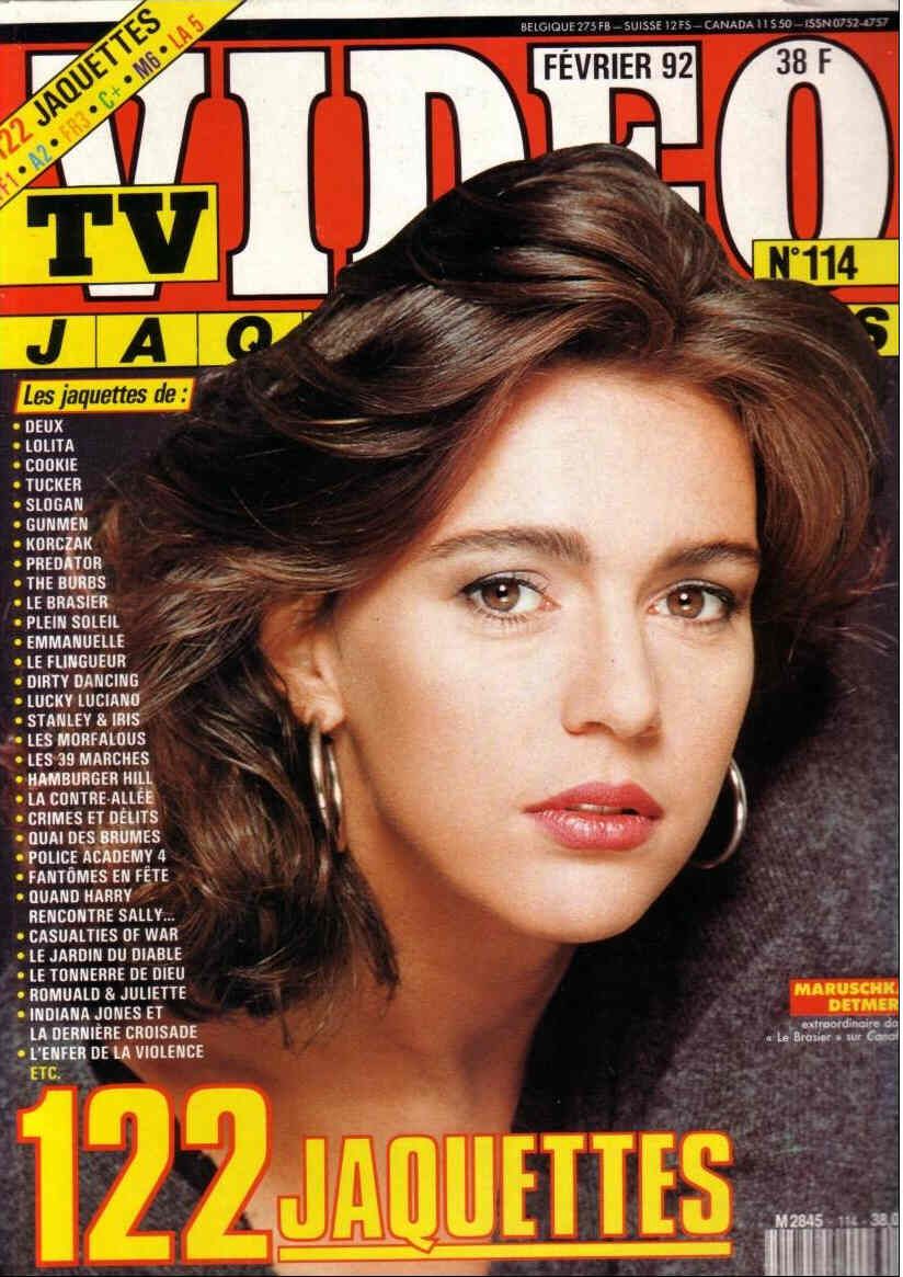 TV VIDEO JAQUETTES magazine side cover Issue 114 February 1992