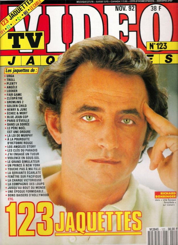 TV VIDEO JAQUETTES magazine side cover Issue 123 November 1992