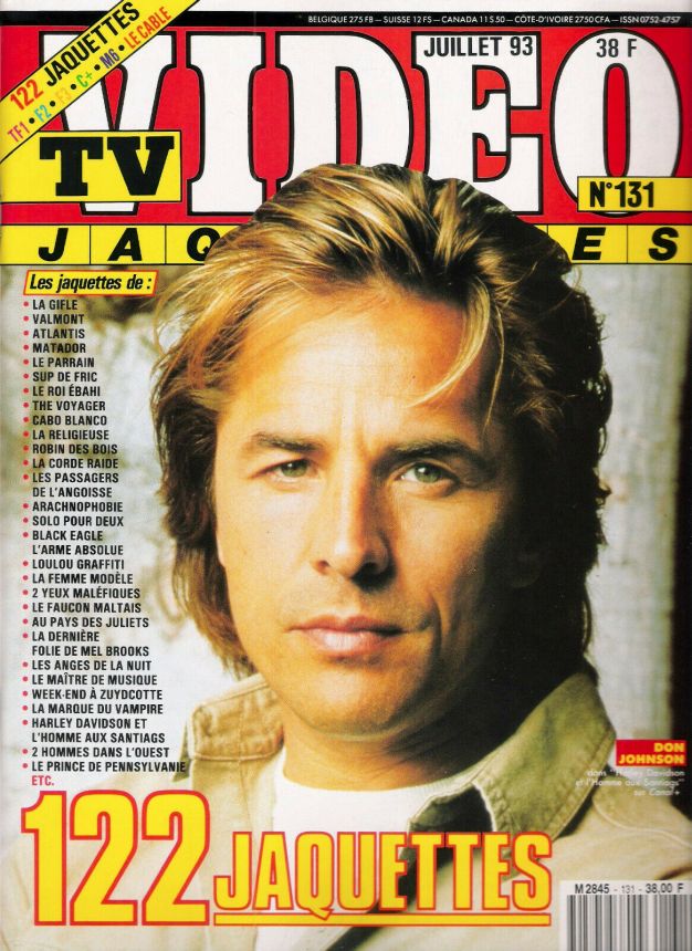 TV VIDEO JAQUETTES magazine side cover Issue 131 July 1993