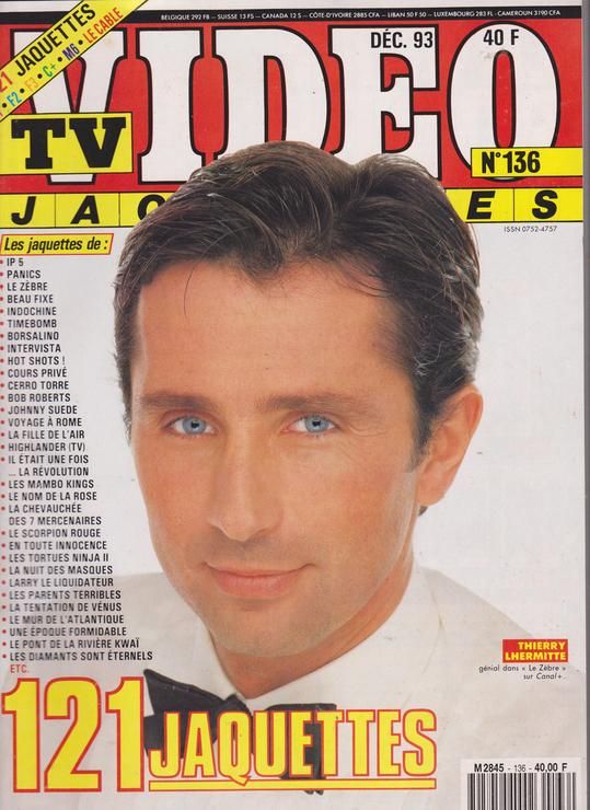 TV VIDEO JAQUETTES magazine side cover Issue 136 December 1993