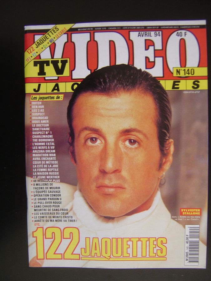 TV VIDEO JAQUETTES magazine side cover Issue 140 April 1994