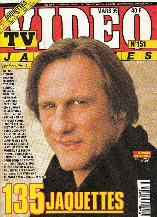 TV VIDEO JAQUETTES magazine side cover Issue 151 March 1995