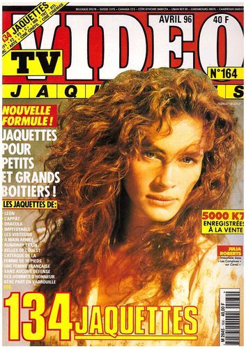 TV VIDEO JAQUETTES magazine side cover Issue 164 April 1996