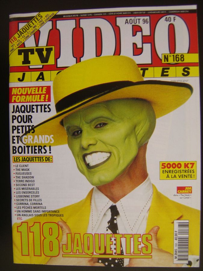 TV VIDEO JAQUETTES magazine side cover Issue 168 August 1996