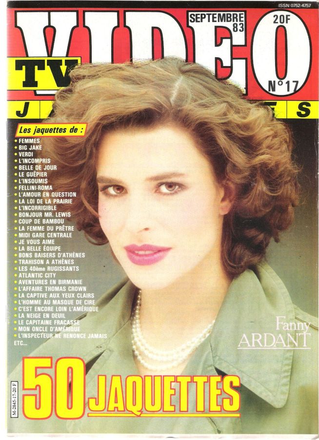 TV VIDEO JAQUETTES magazine side cover Issue 17 September 1983