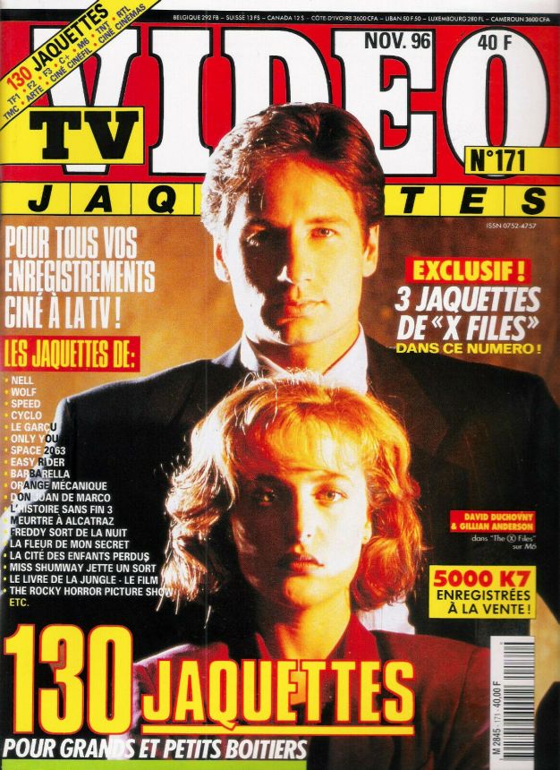 TV VIDEO JAQUETTES magazine side cover Issue 171 November 1996