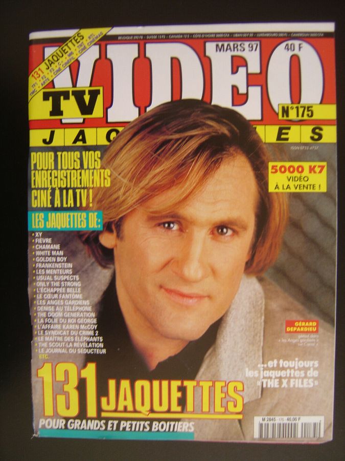 TV VIDEO JAQUETTES magazine side cover Issue 175 March 1997