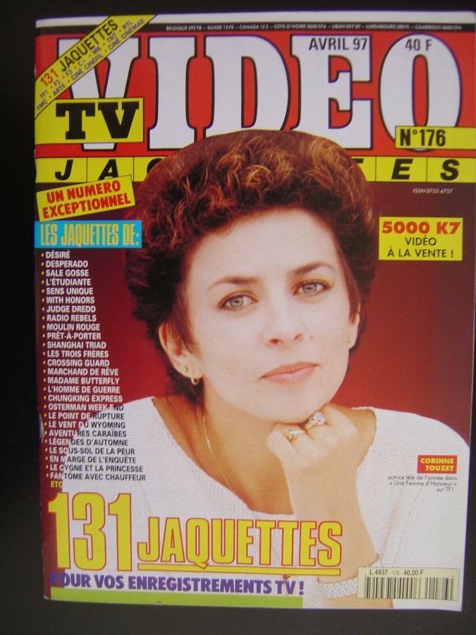 TV VIDEO JAQUETTES magazine side cover Issue 176 April 1997