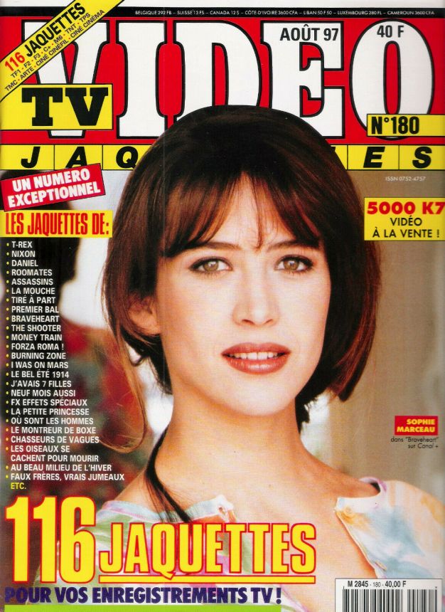 TV VIDEO JAQUETTES magazine side cover Issue 180 August 1997