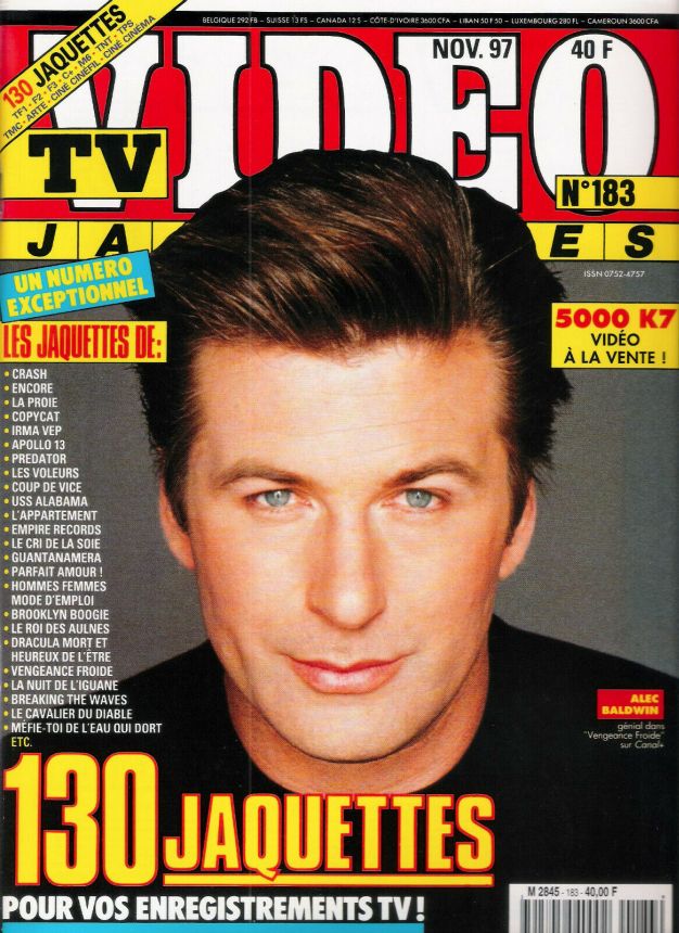 TV VIDEO JAQUETTES magazine side cover Issue 183 November 1997