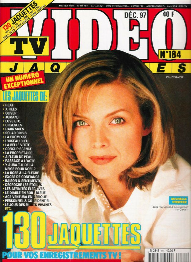 TV VIDEO JAQUETTES magazine side cover Issue 184 December 1997