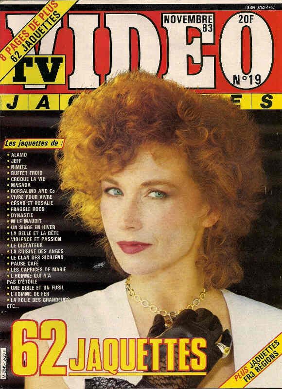 TV VIDEO JAQUETTES magazine side cover Issue 19 November 1983