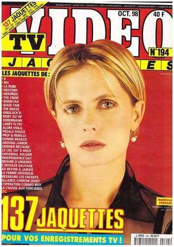 TV VIDEO JAQUETTES magazine side cover Issue 194 October 1998