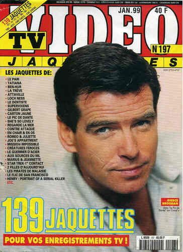 TV VIDEO JAQUETTES magazine side cover Issue 197 January 1999