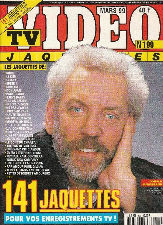 TV VIDEO JAQUETTES magazine side cover Issue 199 March 1999