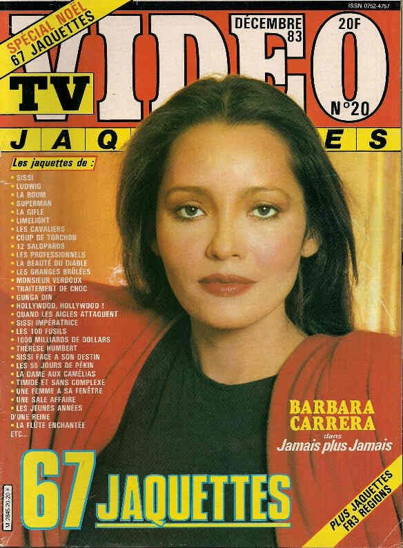 TV VIDEO JAQUETTES magazine side cover Issue 20 December 1983