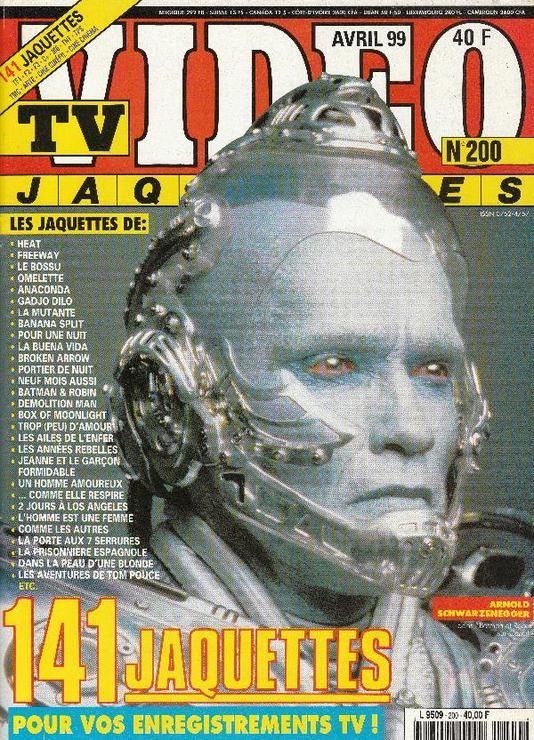 TV VIDEO JAQUETTES magazine side cover Issue 200 April 1999