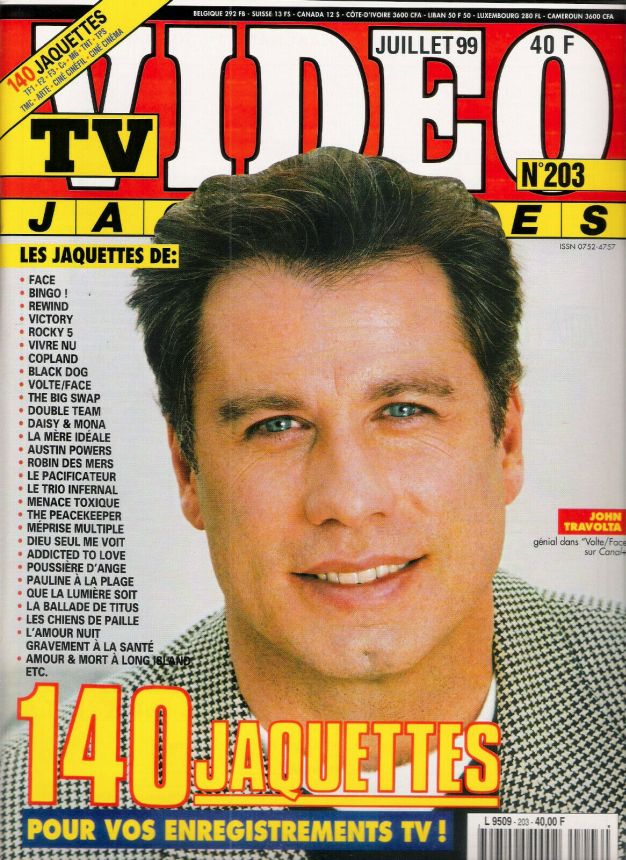 TV VIDEO JAQUETTES magazine side cover Issue 203 July 1999
